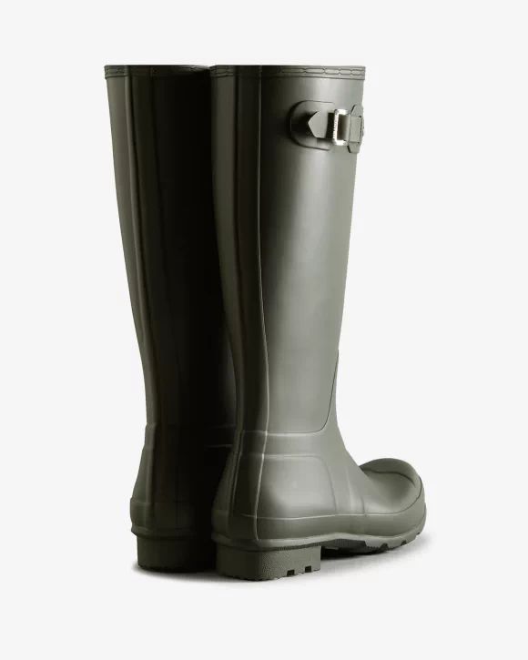 Hunter-Men's Original Tall Rain Boots-Dark Olive