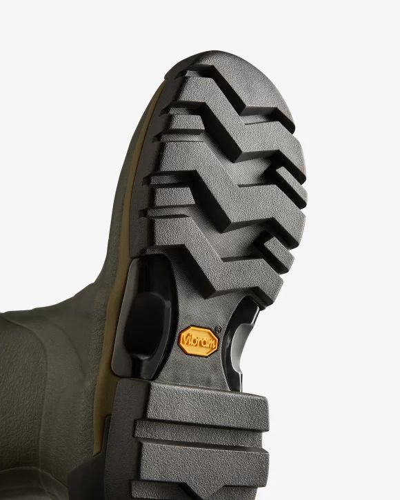 Hunter-Women's Balmoral Adjustable 3mm Neoprene Rain Boots-Dark Olive - Click Image to Close