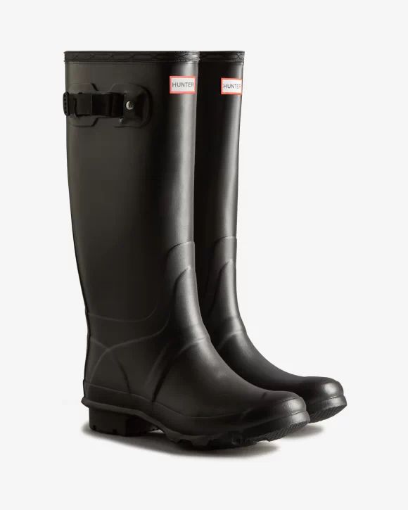 Hunter-Women's Huntress Wide Leg Rain Boots-Black